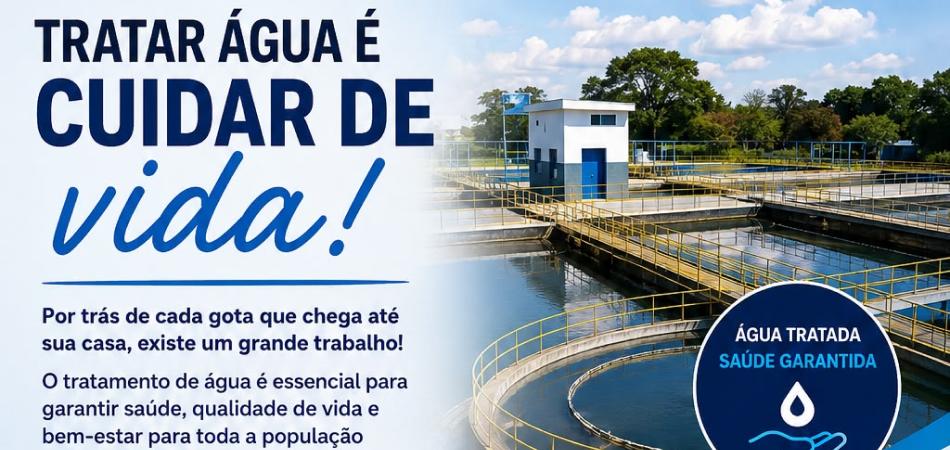 Tratamento de água: saúde e qualidade de vida para a população